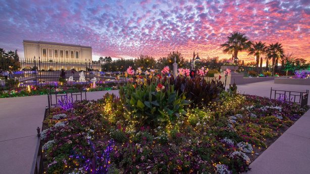 Mesa Temple Christmas Lights and International Nativity Exhibit