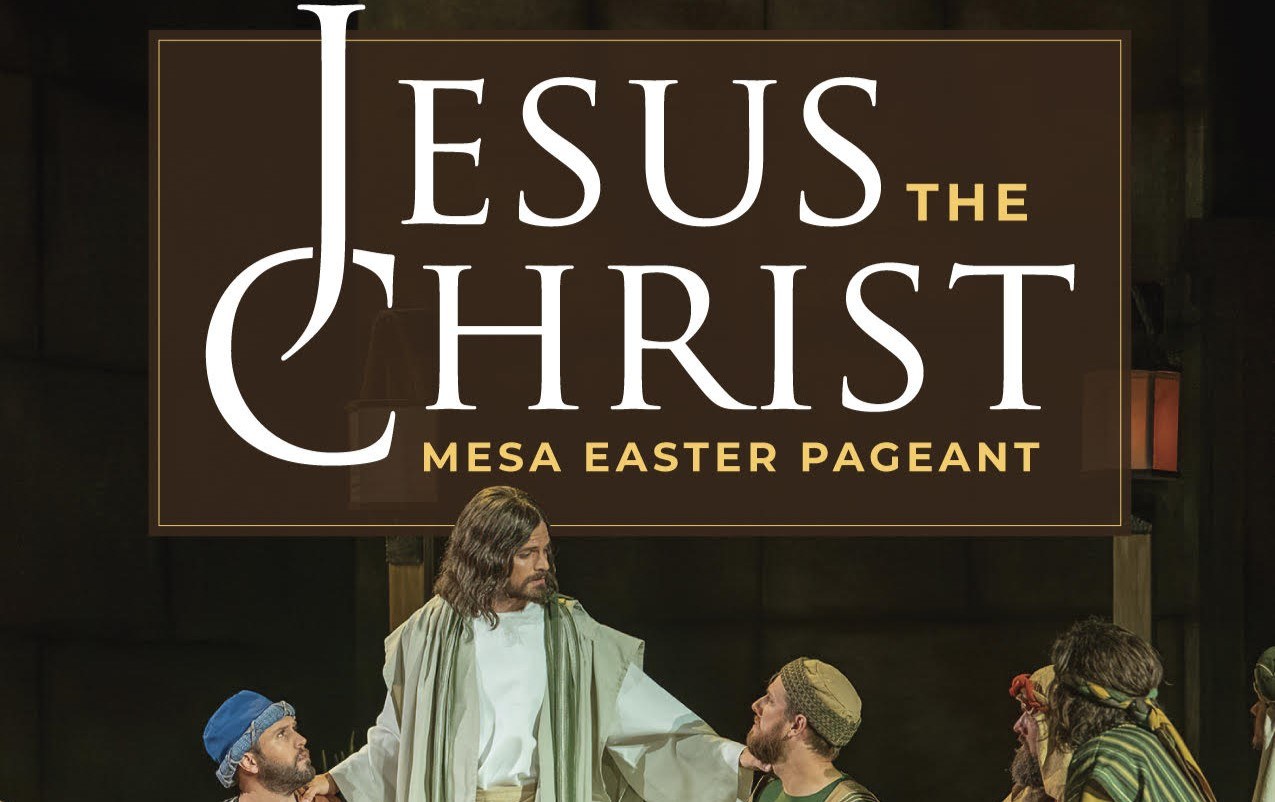 Christ and His disciples as portrayed in the Mesa Easter Pageant production: Jesus the Christ