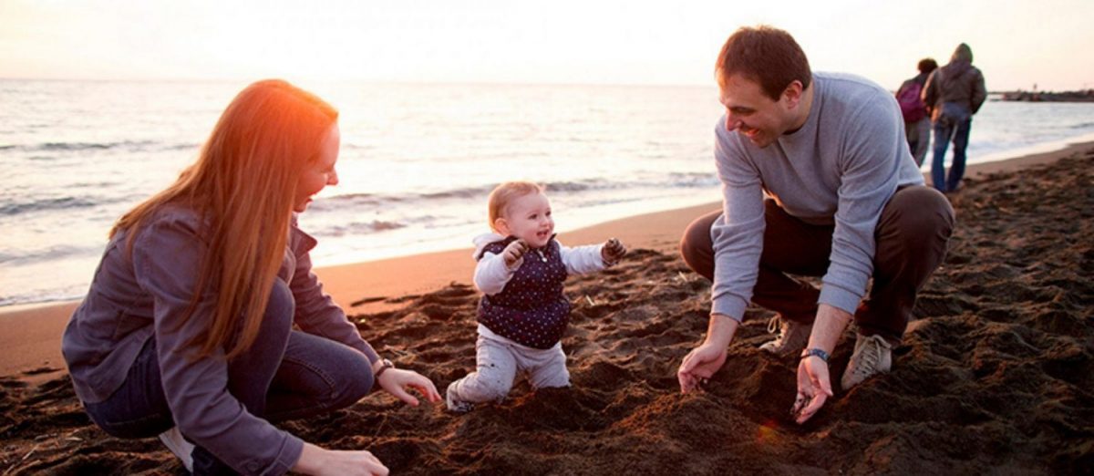 Family on the Beach