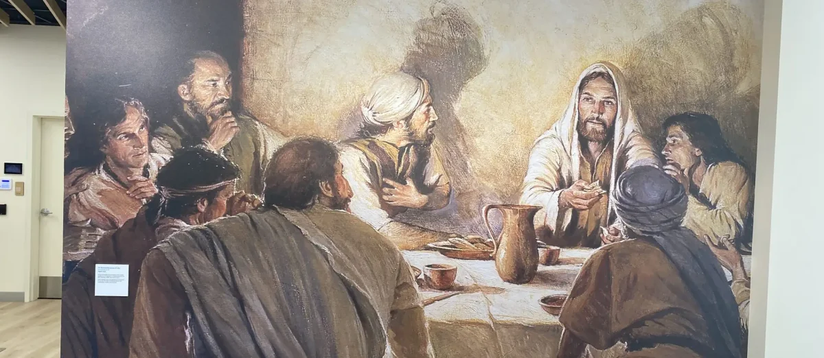last supper mural